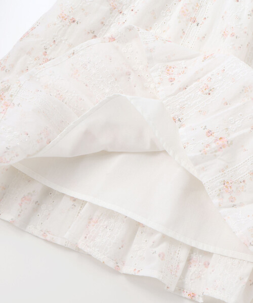 SLAP SLIP(スラップスリップ)の「花柄キラッとストライプドッキングワンピース(80~130cm)(ワンピース・キッズ・ブルー系その他/ホワイト系その他2・110cm/120cm/90cm/130cm/80cm/100cm)」の14枚目の写真