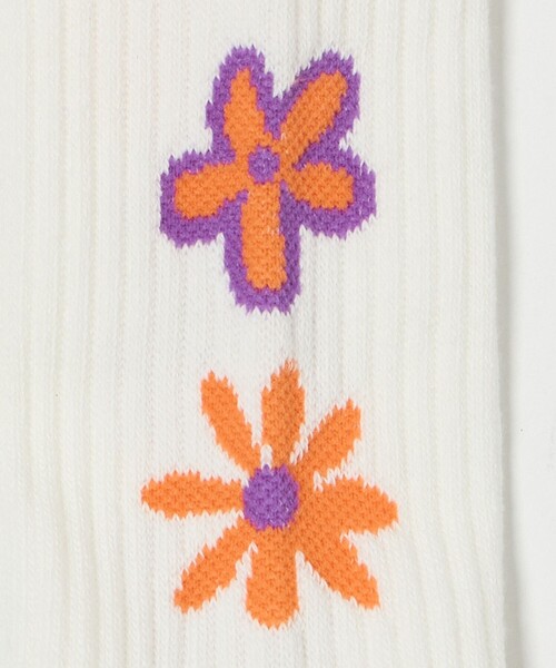ROSTER SOX（ロスターソックス）の「【別注】＜ROSTER SOX＞GLR フラワー ソックス（ソックス/靴下・メンズ・ブラック/グレー系/ホワイト・FREE）」の12枚目の写真