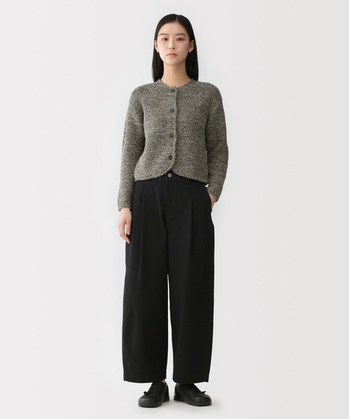 MUJI Labo(ムジラボ)の「〔MUJI Labo〕婦人 コットン混ブークレニットジャケット(カーディガン/ボレロ・レディース・ライトグレー/ダークグレー・L/M/S)」の9枚目の写真