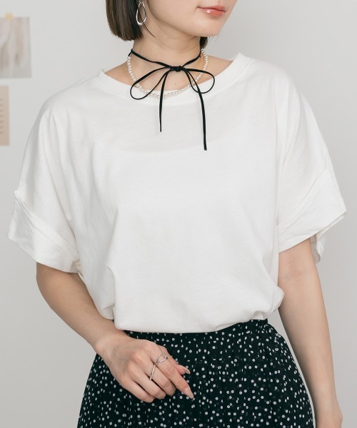 aity（アイティ）の「M-5L オーバーサイズ ドルマンTシャツ 夏服（Tシャツ/カットソー・レディース・ホワイト/カーキ/ブラック・4L～5L/LL～3L/M～Ｌ）」の16枚目の写真