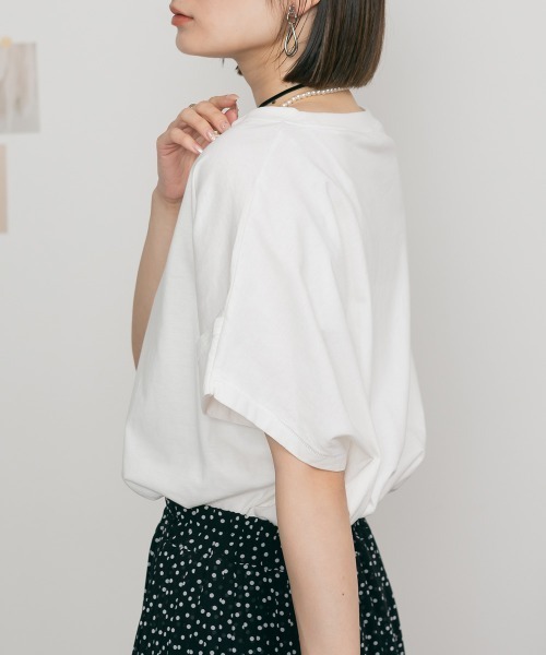 aity（アイティ）の「M-5L オーバーサイズ ドルマンTシャツ 夏服（Tシャツ/カットソー・レディース・ホワイト/カーキ/ブラック・4L～5L/LL～3L/M～Ｌ）」の17枚目の写真