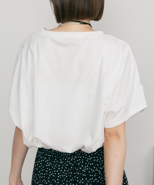 aity（アイティ）の「M-5L オーバーサイズ ドルマンTシャツ 夏服（Tシャツ/カットソー・レディース・ホワイト/カーキ/ブラック・4L～5L/LL～3L/M～Ｌ）」の18枚目の写真