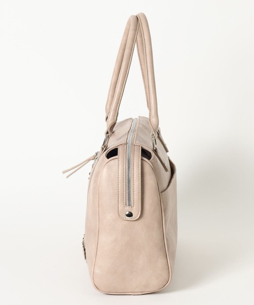 Heather（ヘザー）の「BIGフェイクレザーボストンBAG　654152（ボストンバッグ・レディース・ベージュ/ブラック/ブラウン・ONE SIZE）」の5枚目の写真