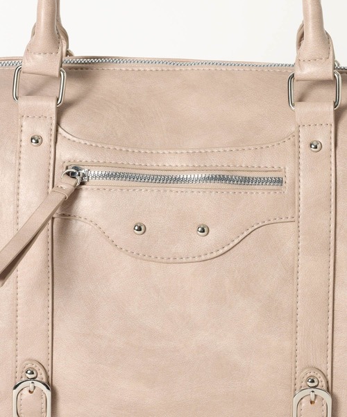 Heather（ヘザー）の「BIGフェイクレザーボストンBAG　654152（ボストンバッグ・レディース・ベージュ/ブラック/ブラウン・ONE SIZE）」の8枚目の写真