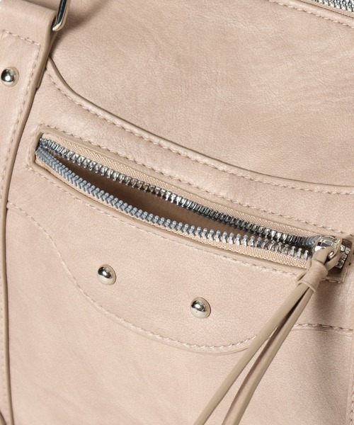 Heather（ヘザー）の「BIGフェイクレザーボストンBAG　654152（ボストンバッグ・レディース・ベージュ/ブラック/ブラウン・ONE SIZE）」の9枚目の写真