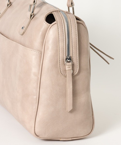 Heather（ヘザー）の「BIGフェイクレザーボストンBAG　654152（ボストンバッグ・レディース・ベージュ/ブラック/ブラウン・ONE SIZE）」の11枚目の写真