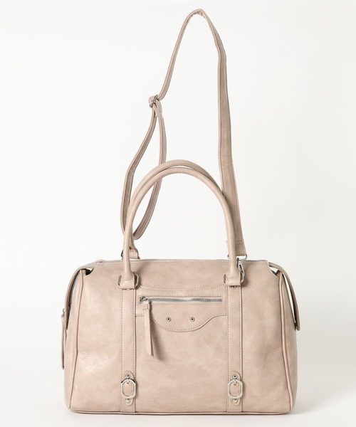 Heather（ヘザー）の「BIGフェイクレザーボストンBAG　654152（ボストンバッグ・レディース・ベージュ/ブラック/ブラウン・ONE SIZE）」の14枚目の写真