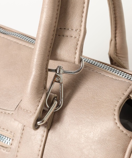 Heather（ヘザー）の「BIGフェイクレザーボストンBAG　654152（ボストンバッグ・レディース・ベージュ/ブラック/ブラウン・ONE SIZE）」の15枚目の写真