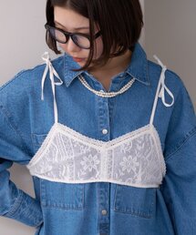 WILLOW（ウィロー）の「【willow】ネットレースレイヤードキャミブラ（キャミソール）」