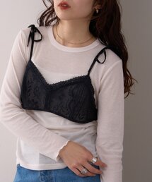 WILLOW（ウィロー）の「【willow】ネットレースレイヤードキャミブラ（キャミソール）」