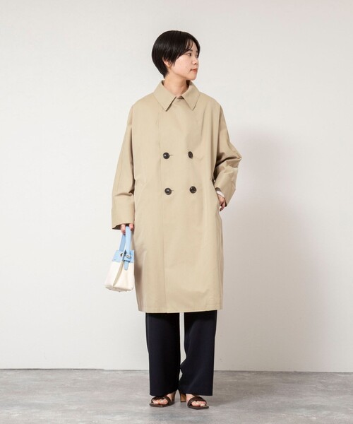 NOLLEY’S Sophi（ノーリーズソフィ）の「NEW morisachi《セットアップ対応》ウォッシャブルストレッチツイルイージーワイドパンツ（その他パンツ・レディース・オフホワイト/ネイビー・38/36/34）」の16枚目の写真