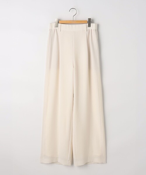 NOLLEY’S Sophi(ノーリーズソフィ)の「NEW morisachi《セットアップ対応》ウォッシャブルストレッチツイルイージーワイドパンツ(その他パンツ・レディース・オフホワイト/ネイビー・38/36/34)」の11枚目の写真