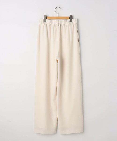 NOLLEY’S Sophi(ノーリーズソフィ)の「NEW morisachi《セットアップ対応》ウォッシャブルストレッチツイルイージーワイドパンツ(その他パンツ・レディース・オフホワイト/ネイビー・38/36/34)」の10枚目の写真
