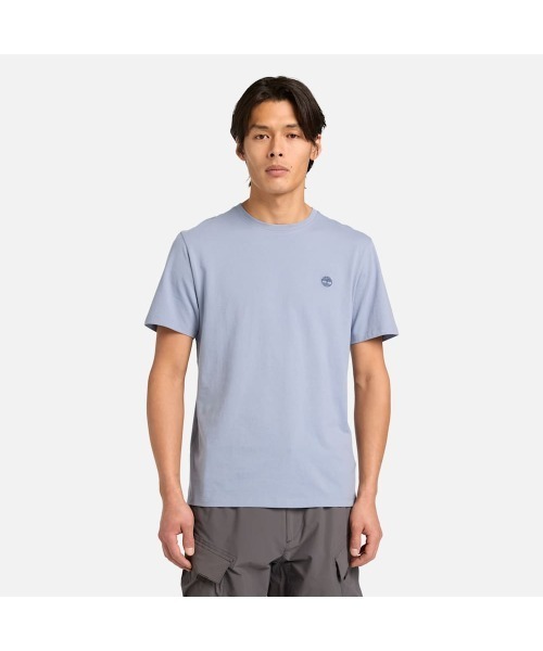 Timberland(ティンバーランド)の「半袖 チェスト ロゴ Tシャツ メンズ(Tシャツ/カットソー・メンズ・グレイッシュブルー・XX-LARGE/X-LARGE/SMALL/MEDIUM/LARGE)」の1枚目の写真