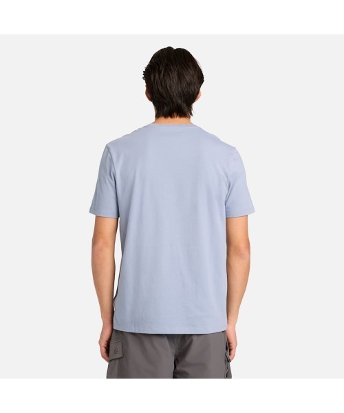 Timberland(ティンバーランド)の「半袖 チェスト ロゴ Tシャツ メンズ(Tシャツ/カットソー・メンズ・グレイッシュブルー・XX-LARGE/X-LARGE/SMALL/MEDIUM/LARGE)」の4枚目の写真