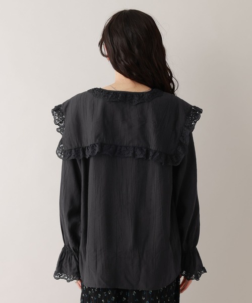 RAGEBLUE（レイジブルー）の「レースBIGカラーブラウス（シャツ/ブラウス・レディース・ブラック/ホワイト/ミント・FREE）」の20枚目の写真