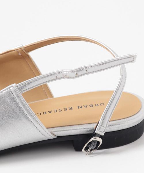 URBAN RESEARCH（アーバンリサーチ）の「ポインテッドバックストラップシューズ（パンプス・レディース・ブラック/シルバー・38/37/36/39）」の20枚目の写真