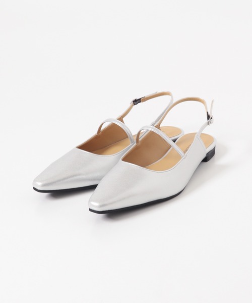 URBAN RESEARCH（アーバンリサーチ）の「ポインテッドバックストラップシューズ（パンプス・レディース・ブラック/シルバー・38/37/36/39）」の16枚目の写真