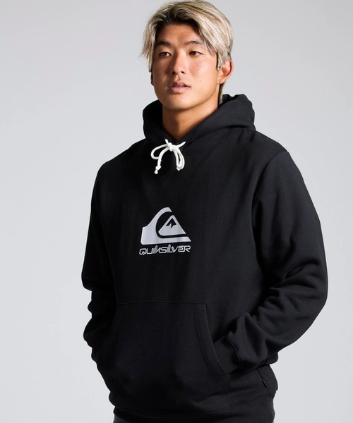 Quiksilver(クイックシルバー)の「QUIKSILVER メンズ/ユニセックス MW PK 長袖パーカー レギュラーフィット 特殊裏起毛 軽量フリース 速乾【2026年春夏モデル】/クイックシルバー速乾プルオーバーフーディー(パーカー・メンズ・ブラック/グレー/ピンク・LARGE/MEDIUM/X-LARGE)」の1枚目の写真
