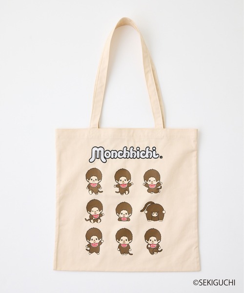 CIAOPANIC TYPY（チャオパニックティピー）の「:【モンチッチ】A4サイズトートBAG（トートバッグ・レディース・パープル/アイボリー/サックスブルー・ONE SIZE）」の10枚目の写真