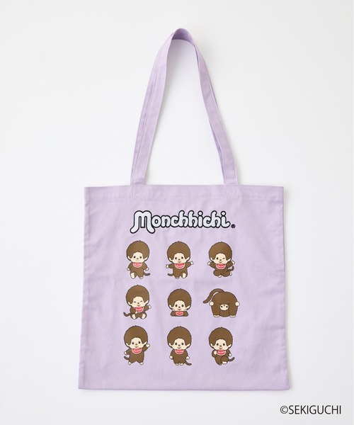 CIAOPANIC TYPY（チャオパニックティピー）の「:【モンチッチ】A4サイズトートBAG（トートバッグ・レディース・パープル/アイボリー/サックスブルー・ONE SIZE）」の14枚目の写真