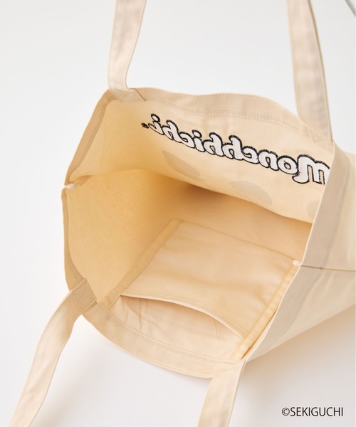 CIAOPANIC TYPY（チャオパニックティピー）の「:【モンチッチ】A4サイズトートBAG（トートバッグ・レディース・パープル/アイボリー/サックスブルー・ONE SIZE）」の19枚目の写真