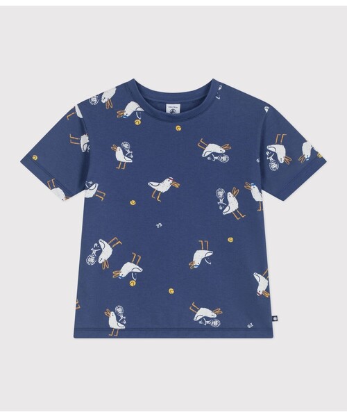 PETIT BATEAU（プチバトー）の「コットンプリント半袖Tシャツ（Tシャツ/カットソー・キッズ・ブルー系その他・3YEAR/4YEAR/5YEAR）」の4枚目の写真