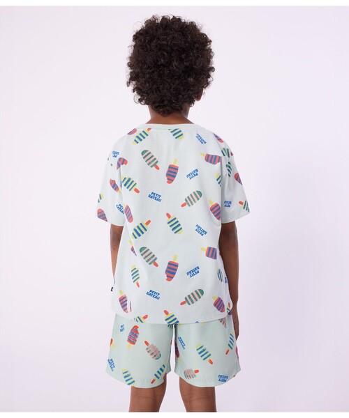 PETIT BATEAU(プチバトー)の「コットンプリント半袖Tシャツ(Tシャツ/カットソー・キッズ・ブルー系その他/ライトブルー・3YEAR/4YEAR/5YEAR)」の6枚目の写真