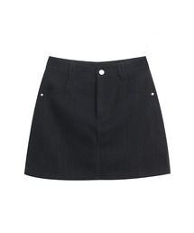 Daily short denim skirt_3 Colors