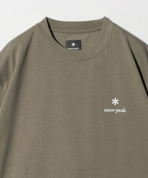 Snow Peak（スノーピーク）の「＜snow peak＞スタンダード ロゴ Tシャツ（Tシャツ/カットソー・メンズ・ベージュ/ブラック/オフホワイト・L/XL/M）」の5枚目の写真