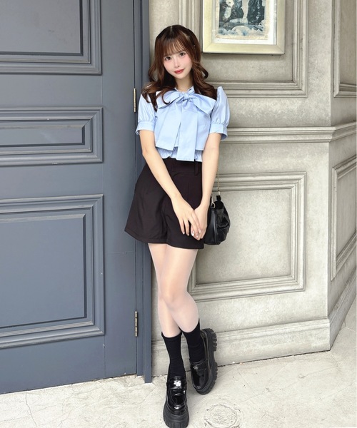 one way（ワンウェイ）の「リボンレイヤードブラウス（シャツ/ブラウス・レディース・ブルー系その他/ピンク/オフホワイト・FREE）」の10枚目の写真