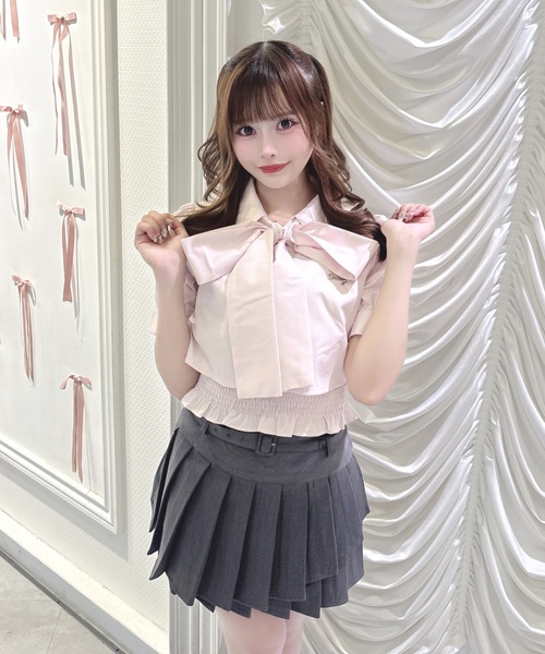 one way（ワンウェイ）の「リボンレイヤードブラウス（シャツ/ブラウス・レディース・ブルー系その他/ピンク/オフホワイト・FREE）」の12枚目の写真