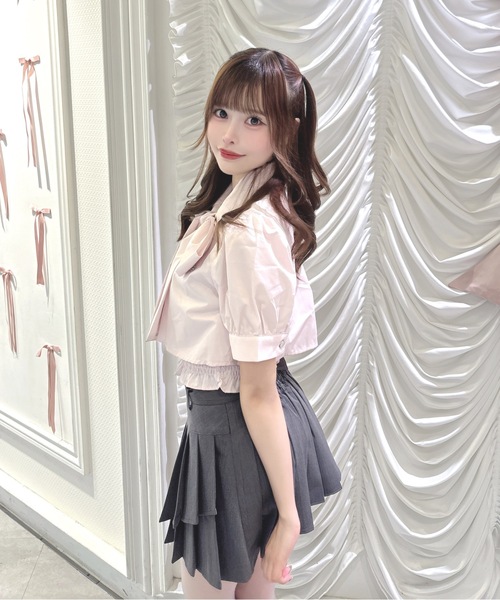 one way（ワンウェイ）の「リボンレイヤードブラウス（シャツ/ブラウス・レディース・ブルー系その他/ピンク/オフホワイト・FREE）」の15枚目の写真