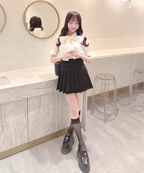 one way（ワンウェイ）の「リボンレイヤードブラウス（シャツ/ブラウス・レディース・ブルー系その他/ピンク/オフホワイト・FREE）」の22枚目の写真