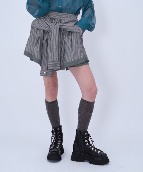 HARE（ハレ）の「ブロードムスビスカパン(HARE)（その他パンツ・レディース・グレー/ブルー・FREE）」の2枚目の写真