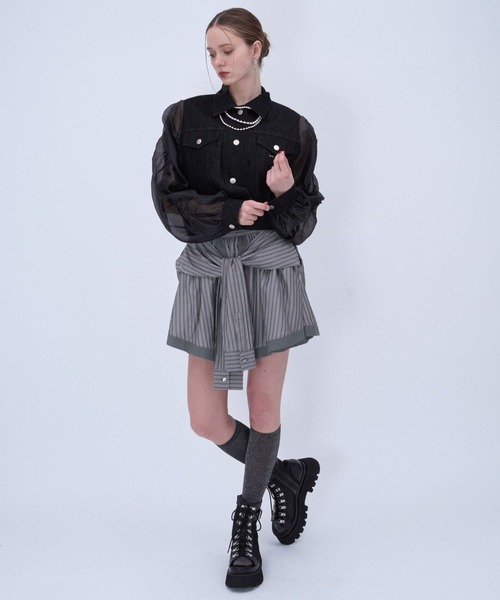 HARE（ハレ）の「ブロードムスビスカパン(HARE)（その他パンツ・レディース・グレー/ブルー・FREE）」の4枚目の写真