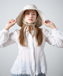 RACAL（ラカル）の「Washed Cotton Long-brim Sun Hat / ウォッシャブルコットンロングブリムサンハット（ハット・レディース）」
