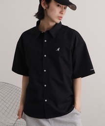 KANGOL（カンゴール）の「【KANGOL カンゴール】別注 オーバーサイズ ワンポイントロゴ刺繍 半袖シャツ（シャツ/ブラウス）」