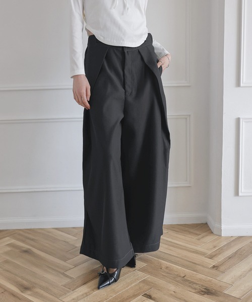 MSGirl(エムエスジーガール)の「Buyer's Select/ T/PUスカートライクワイドパンツ(その他パンツ・レディース・アイボリー/ブラック/チャコール・M)」の20枚目の写真