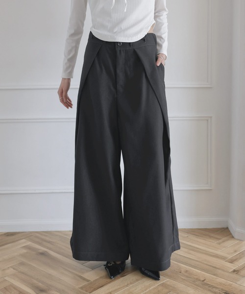 MSGirl(エムエスジーガール)の「Buyer's Select/ T/PUスカートライクワイドパンツ(その他パンツ・レディース・アイボリー/ブラック/チャコール・M)」の22枚目の写真