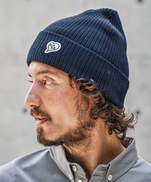 1minute 1second（ワンミニットワンセカンド）の「mko13397-heart patch cotton knit cap コットンニット帽(1M26N300)（ニットキャップ/ビーニー）」