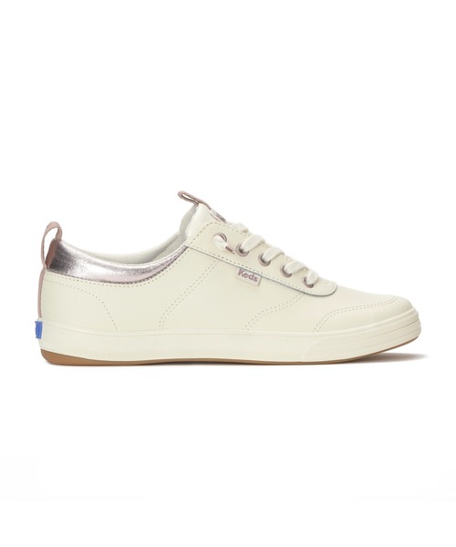 Keds（ケッズ）の「Keds ケッズ センター スリー スリップオン レザー ナチュラルホワイト（スニーカー・レディース・オフホワイト・22.5cm/23.0cm/23.5cm/24.0cm/24.5cm/25.0cm）」の2枚目の写真