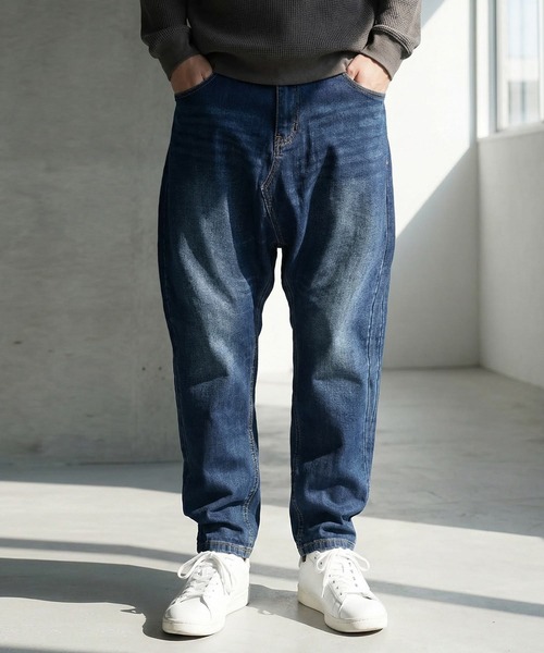 antiqua（アンティカ）の「サルエル デニムパンツ（デニムパンツ・レディース・ブルー系その他/インディゴブルー・LARGE/MEDIUM）」の18枚目の写真