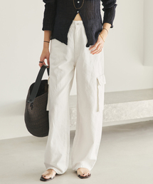plage | R’IAM 麻混ホワイトデニムパンツ(デニムパンツ)