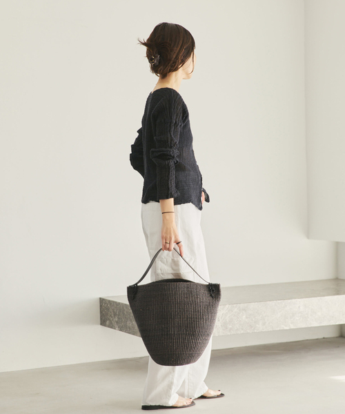 plage（プラージュ）の「R’IAM 麻混ホワイトデニムパンツ（デニムパンツ・レディース・ホワイト・38/36/34）」の12枚目の写真