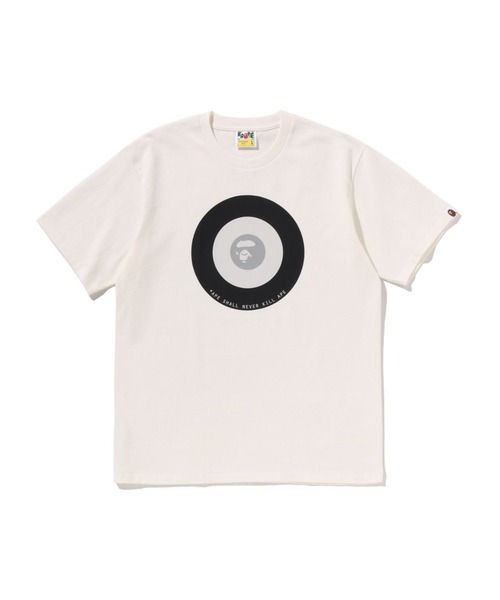 A BATHING APE(アベイシングエイプ)の「APE TARGET TEE(Tシャツ/カットソー・メンズ・アイボリー/ネイビー・X-LARGE/SMALL/MEDIUM/XX-LARGE/LARGE/XXX-LARGE)」の1枚目の写真