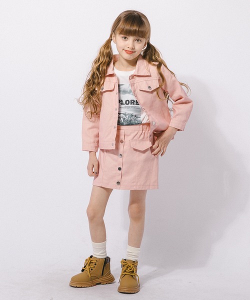 キッズのデニムジャケット（ピンク/桃色系）ファッション通販 - ZOZOTOWN