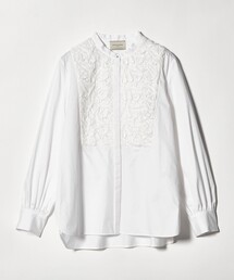 UNITED ARROWS（ユナイテッドアローズ）の「サテン エンブロイダリーフラワー シャツ ブラウス（シャツ/ブラウス）」