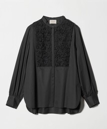 UNITED ARROWS | サテン エンブロイダリーフラワー シャツ ブラウス(シャツ/ブラウス)