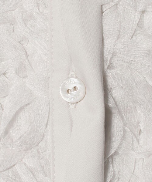 UNITED ARROWS（ユナイテッドアローズ）の「サテン エンブロイダリーフラワー シャツ ブラウス（シャツ/ブラウス・レディース・ホワイト/ブラック/ナチュラル・FREE）」の8枚目の写真